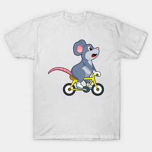 Mouse with Bicycle T-Shirt